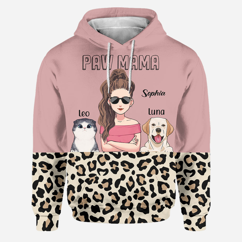 Cat Dog Mom - Personalized Mother's Day Mother Hoodie and Leggings