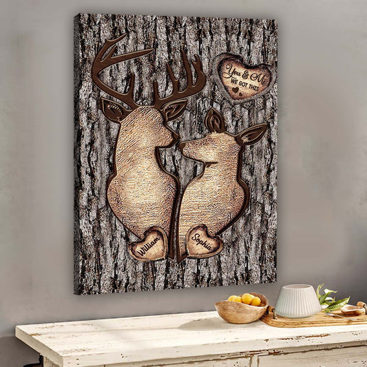 Hunting Couple - Personalized Hunting Canvas and Poster