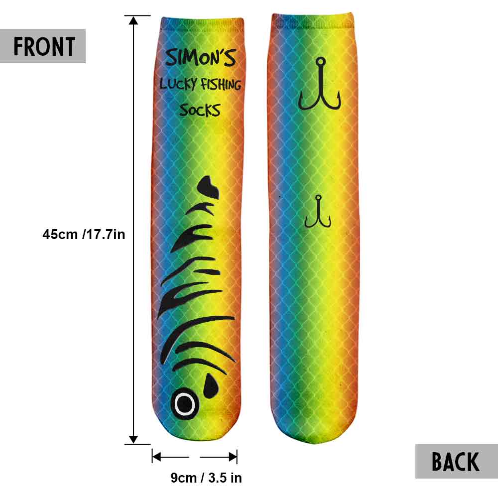 Fishing Lure - Personalized Fishing Socks