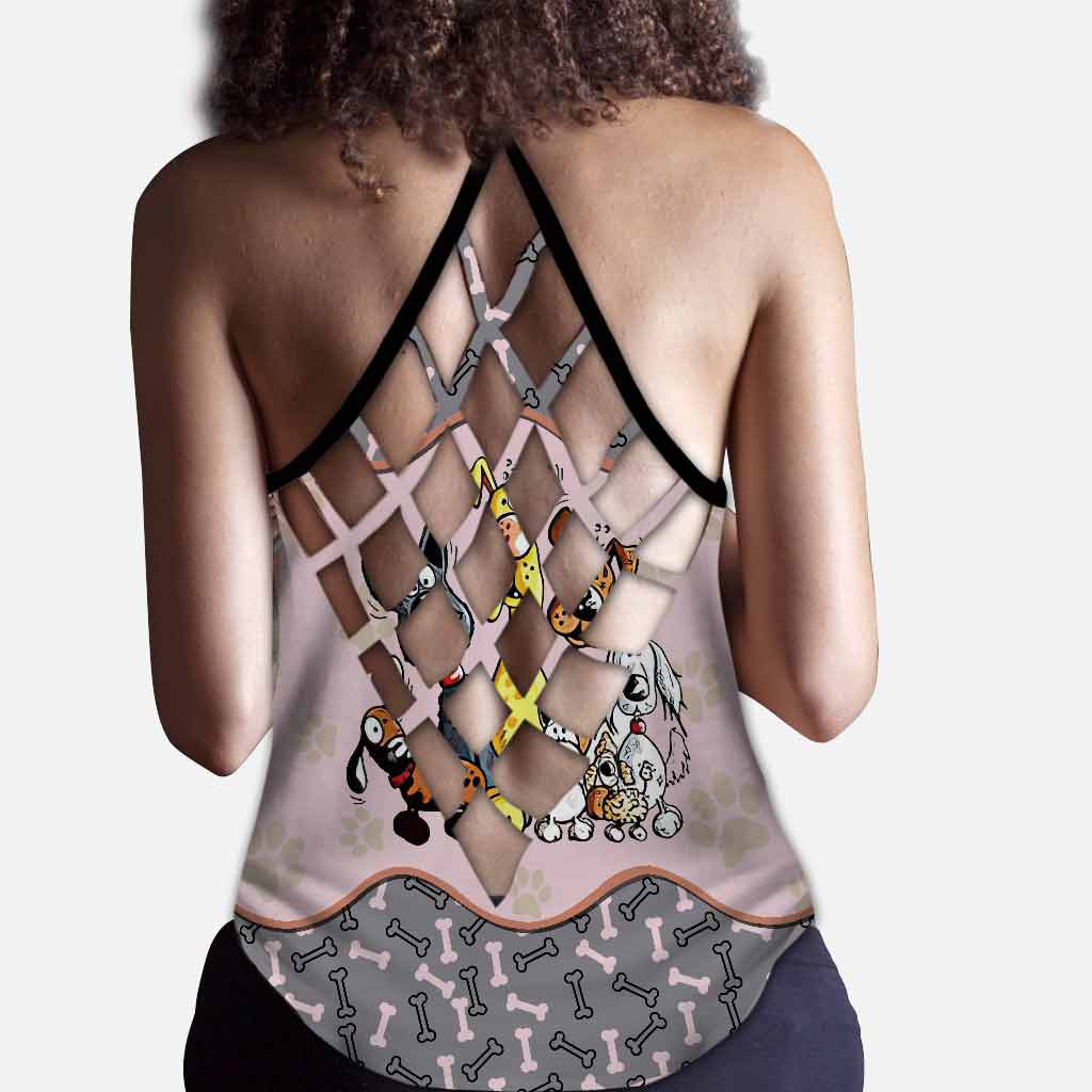 Love Dogs Cross Tank Top