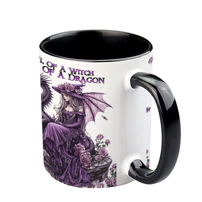 Soul Of A Witch Heart Of A Dragon - Personalized Witch Accent Mug