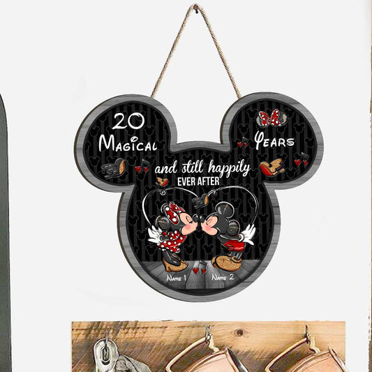 Still Happily Ever After - Personalized Mouse Wood Sign