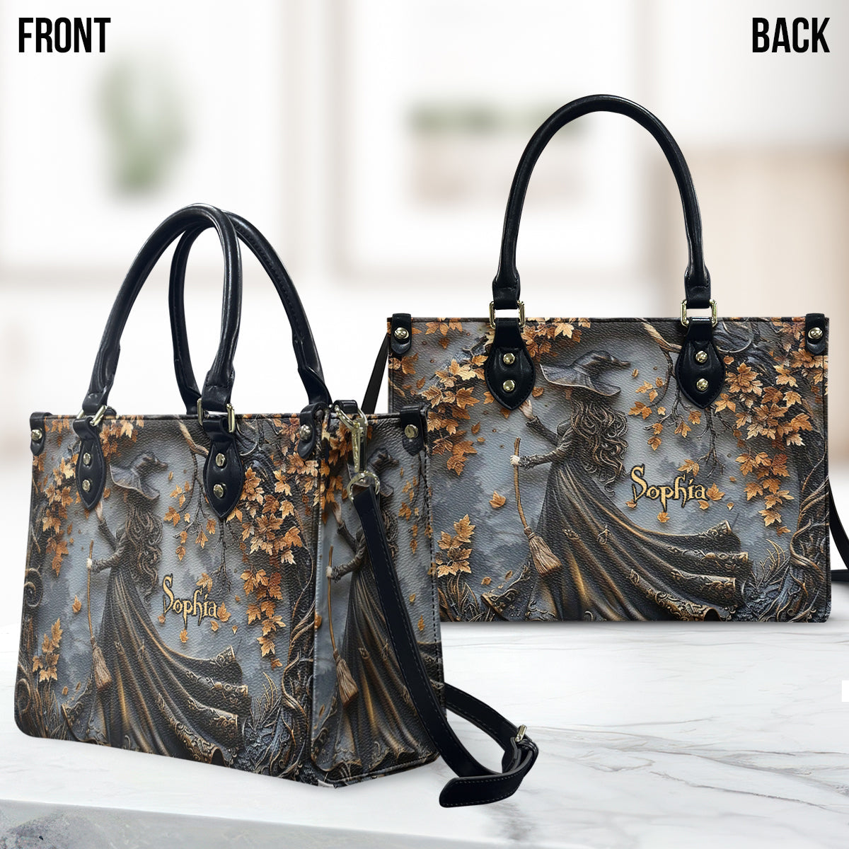 Beautiful Witch - Personalized Witch Leather Handbag