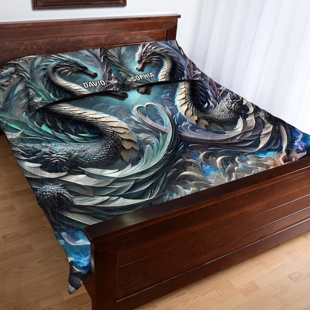 You & Me We Got This - Personalized Dragon Quilt Set