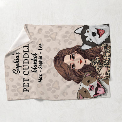 Pet Cuddling blanket - Personalized Cat Blanket