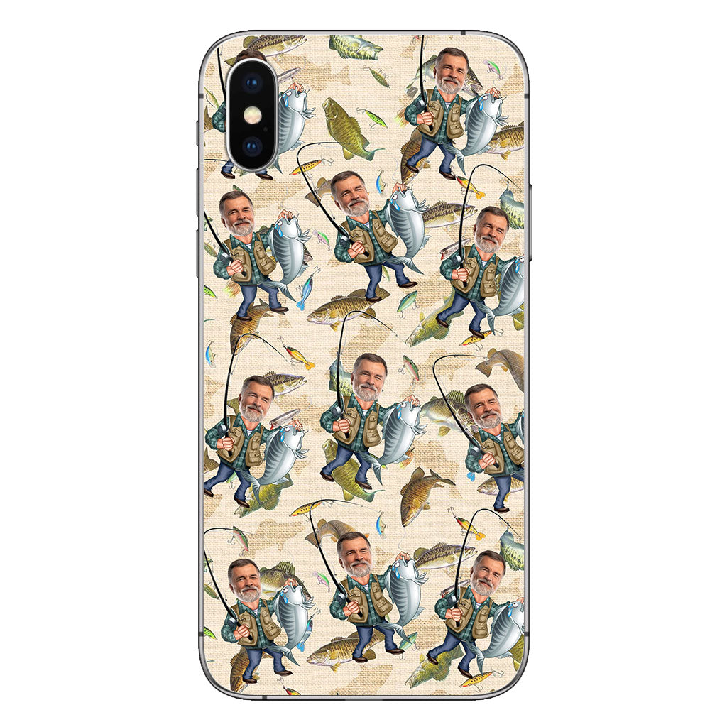 Photo Inserted Funny Fishing - Personalized Fishing Phone Case