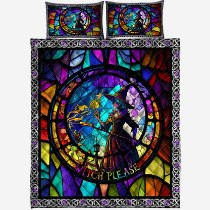 Witch Please - Personalized Witch Quilt Set