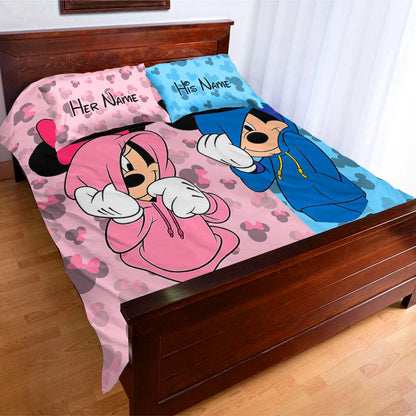 His Side Her Side - Personalized Mouse Bedding Set
