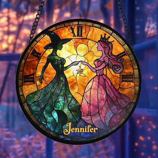 Change For Good - Personalized Stained Glass Suncatcher