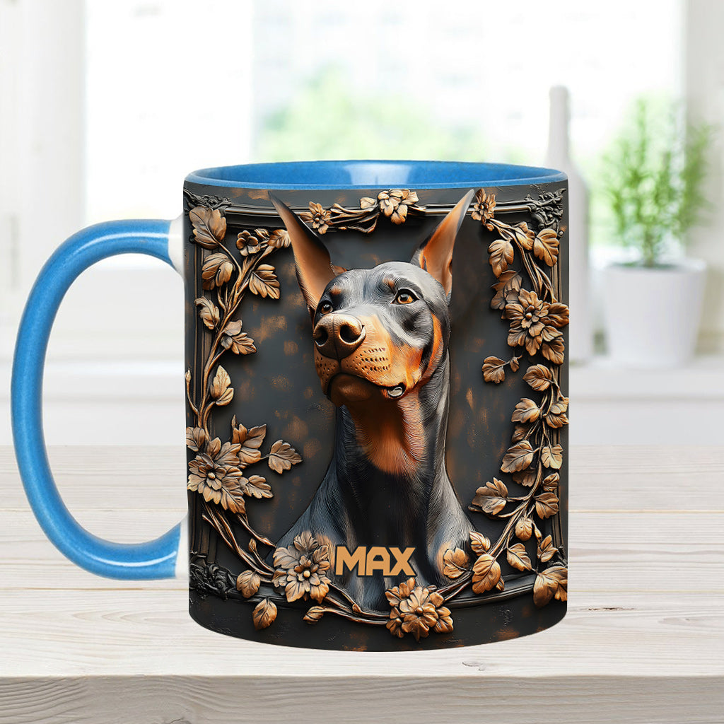 Strong Doberman - Personalized Dog Accent Mug