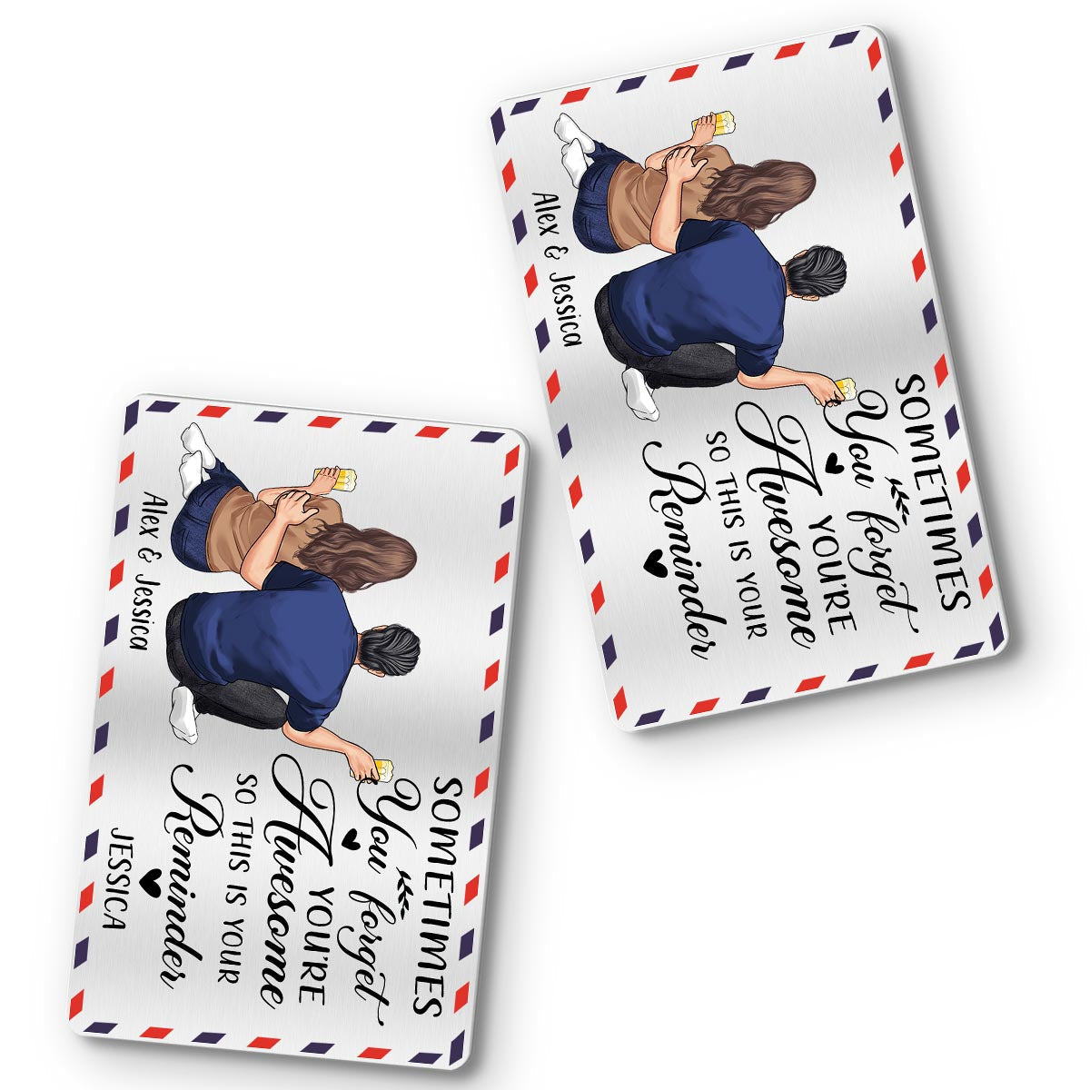 You're Awesome - Gift for dad, grandpa, uncle, brother, sister, husband, wife, boyfriend, girlfriend, friend - Personalized Wallet Insert Card