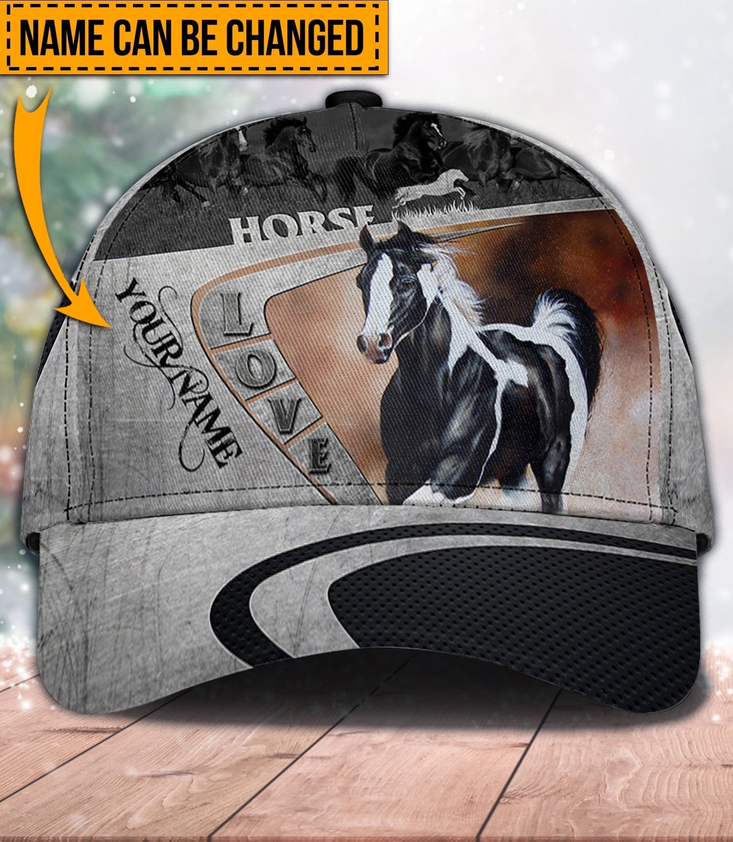 Love Horses Personalized Horse Classic Cap 0523