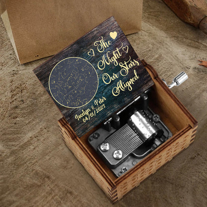 The Night We Met - Couple gift for boyfriend, girlfriend, wife, husband - Personalized Hand Crank Music Box