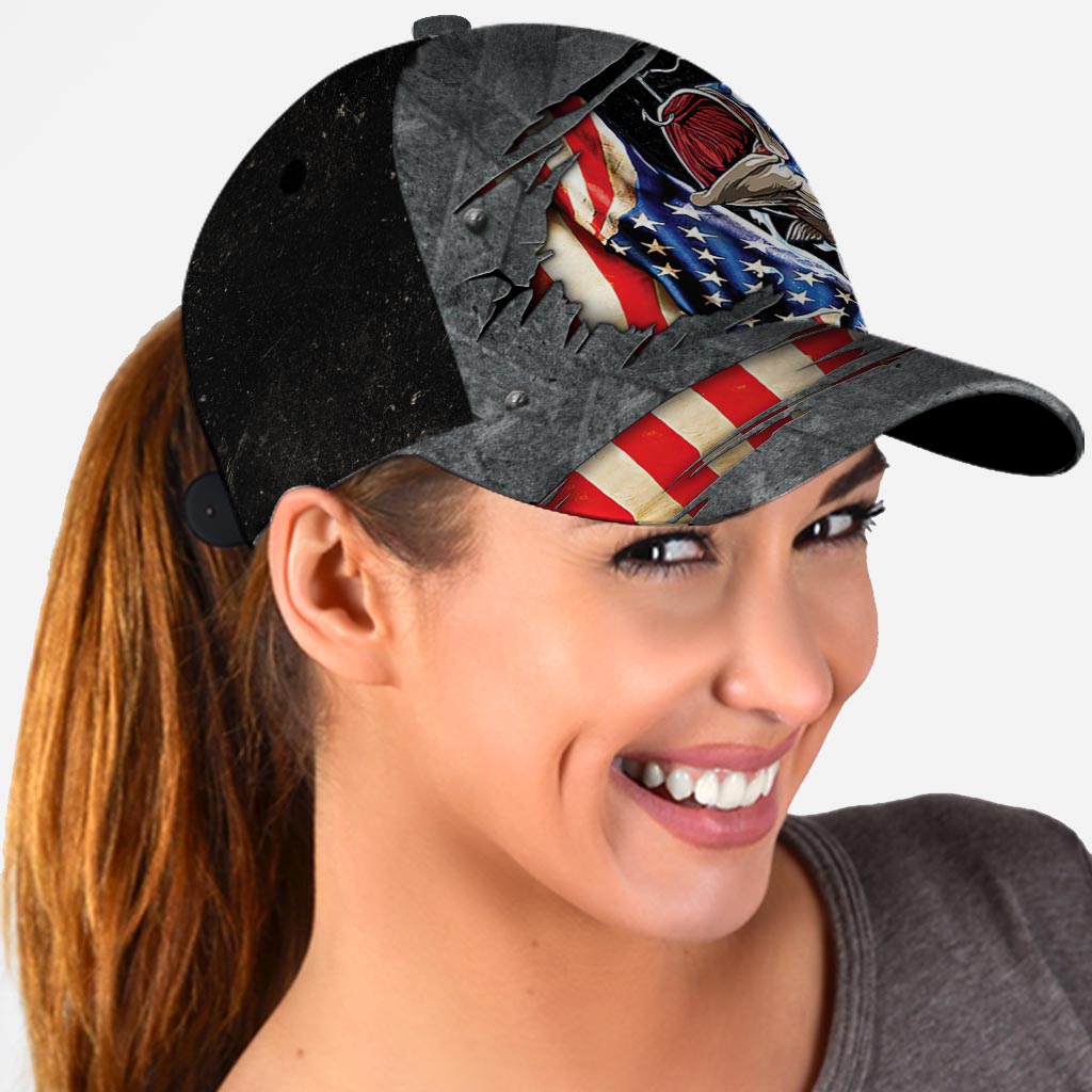 Fishing US Flag - Personalized Fishing Classic Cap