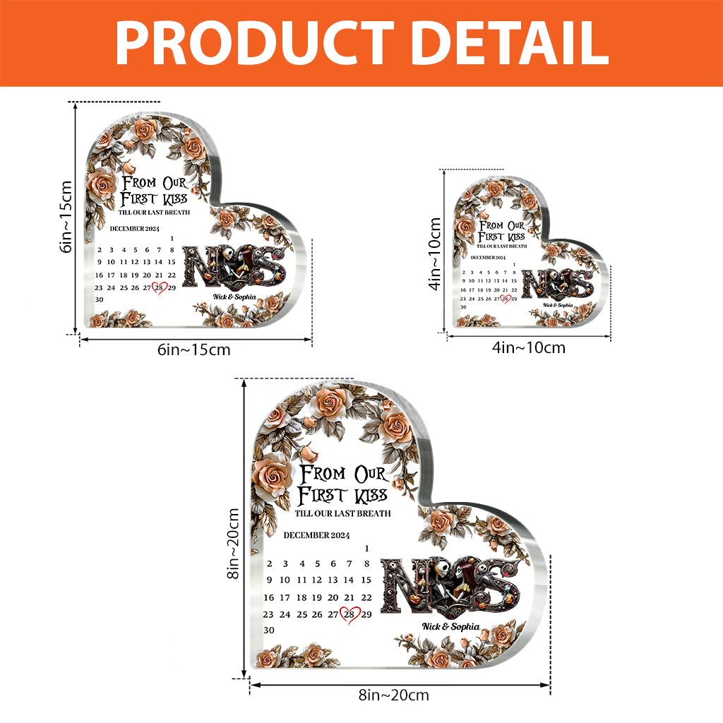 Till Death Do Us Part - Personalized Nightmare Custom Shaped Acrylic Plaque