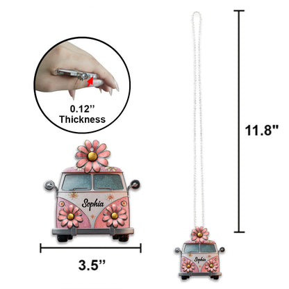 Hippie Soul - Personalized Hippie Car Ornament