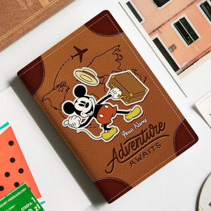 Adventure awaits - Personalized Mouse Passport Holder
