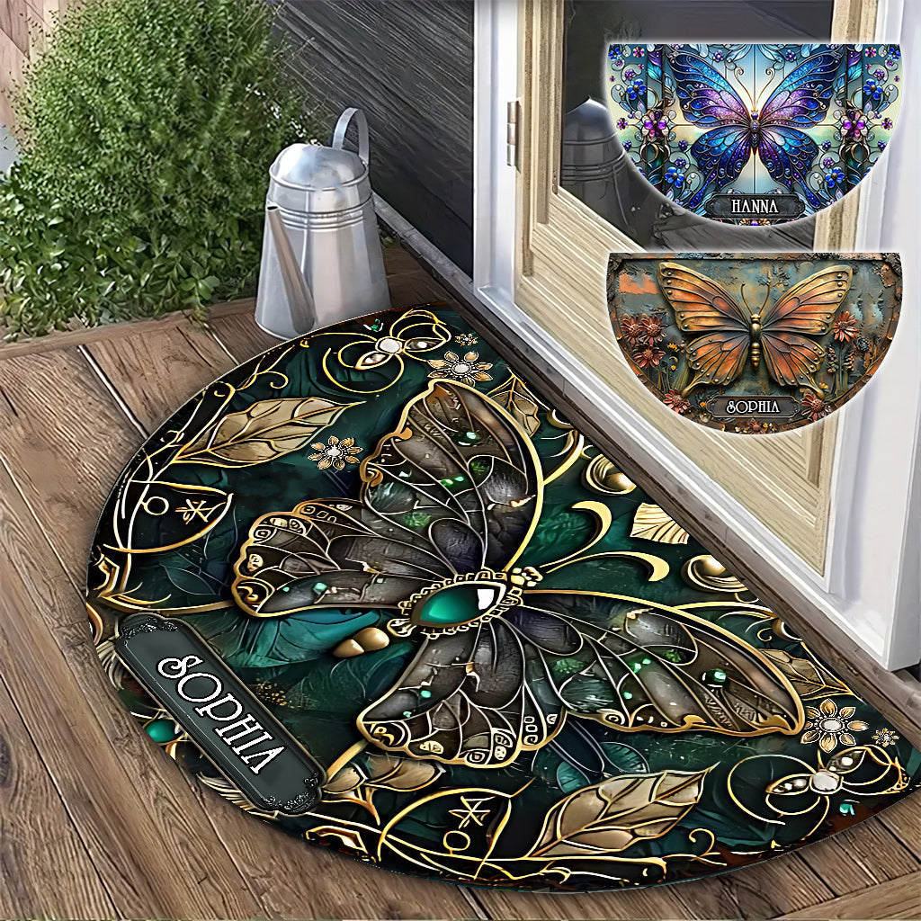 Beatiful Garden - Personalized Gardening Shaped Doormat