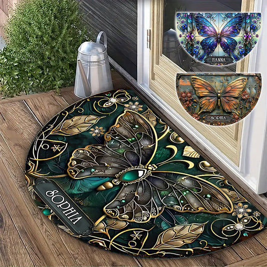 Beatiful Garden - Personalized Gardening Shaped Doormat