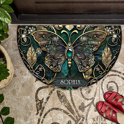 Beatiful Garden - Personalized Gardening Shaped Doormat