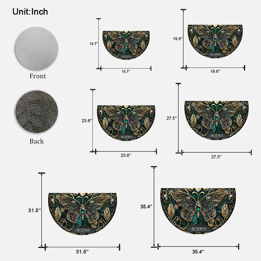 Beatiful Garden - Personalized Gardening Shaped Doormat