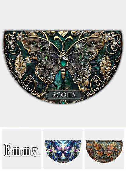 Beatiful Garden - Personalized Gardening Shaped Doormat