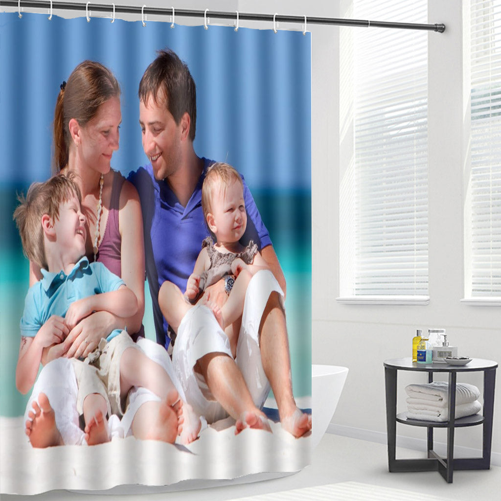 Any Family Photo - Personalized Family Shower Curtain