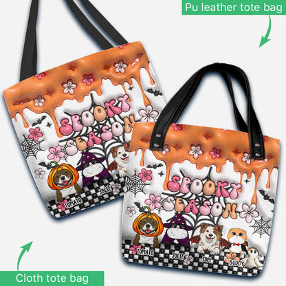 Spooky Season - Personalized Dog Tote Bag