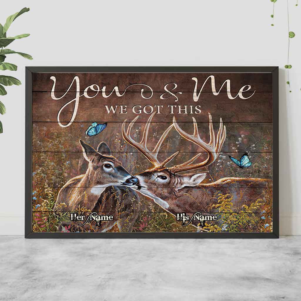 Hunting Couple - Personalized Poster 1121