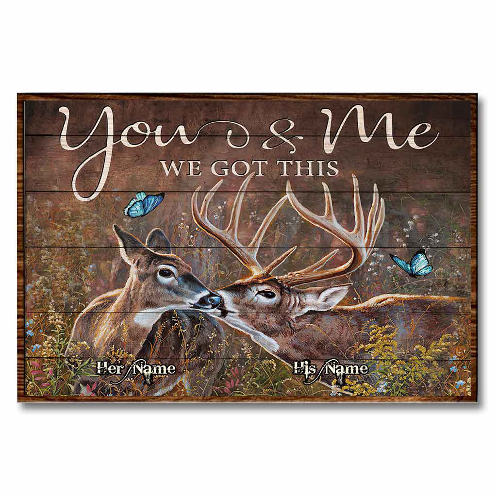 Hunting Couple - Personalized Poster 1121