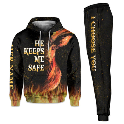 Hunting Couple - Personalized Couple Hunting Hoodie and Sweatpants