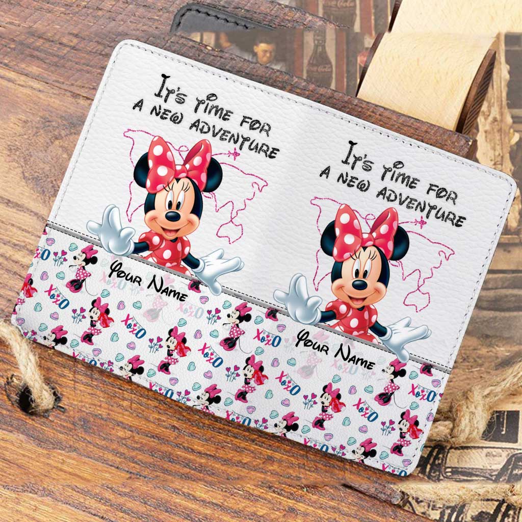 It's Time For A New Adventure - Personalized Mouse Passport Holder
