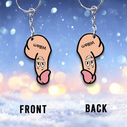 Couple Perfect Match - Personalized Couple Keychain