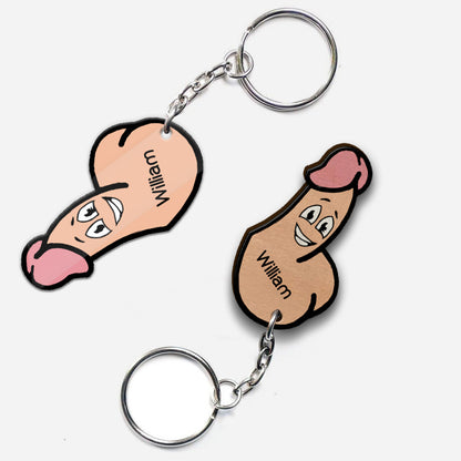 Couple Perfect Match - Personalized Couple Keychain