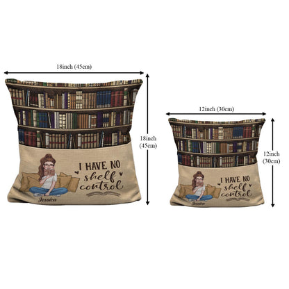 I Have No Shelf Control - Personalized Book Pocket Pillow
