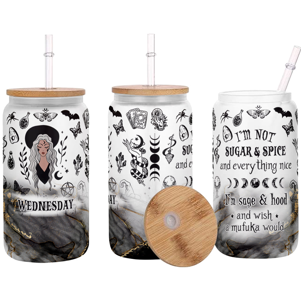 I'm Not Sugar And Spice - Personalized Witch Can Glass