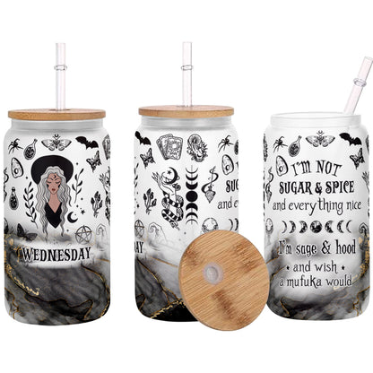 I'm Not Sugar And Spice - Personalized Witch Can Glass