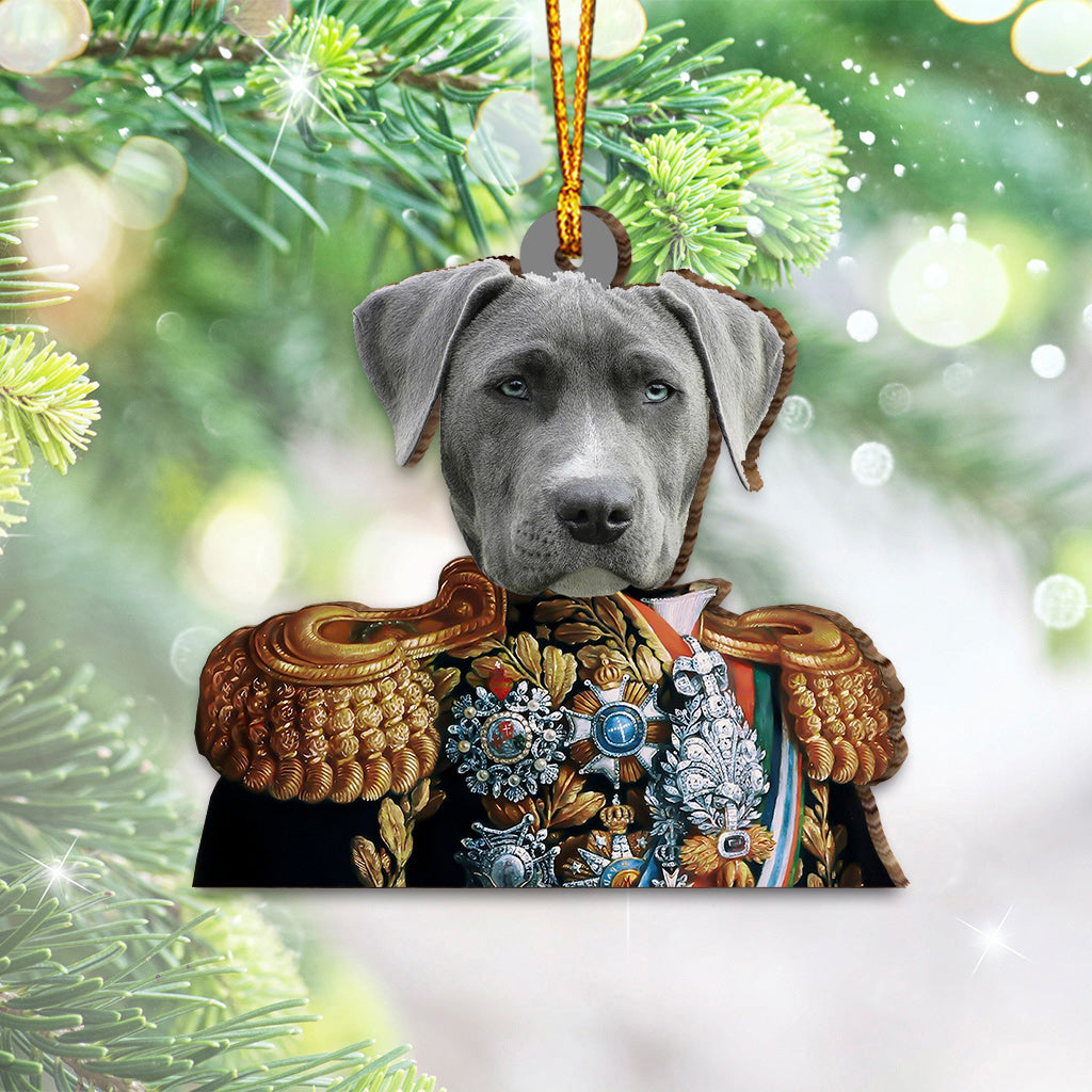 Custom Royal Portrait Renaissance Style - Personalized Dog Ornament