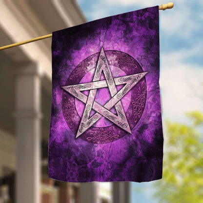 As Above So Below Pentagram Wicca - Witch House Flag 0822