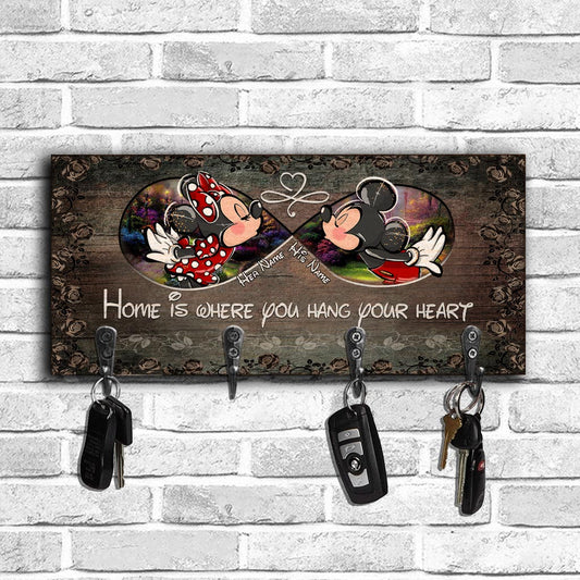 Home Is Where You Hang - Personalized Mouse Key Rack