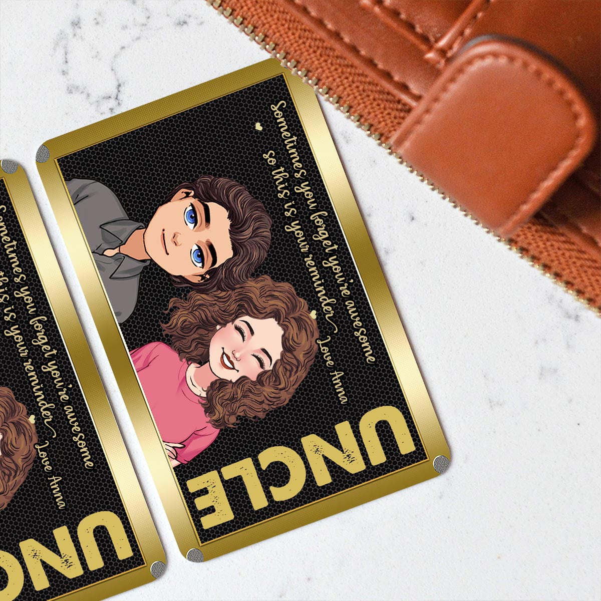 Sometimes You Forget You're Awesom - Gift for dad, grandpa, uncle - Personalized Wallet Insert Card