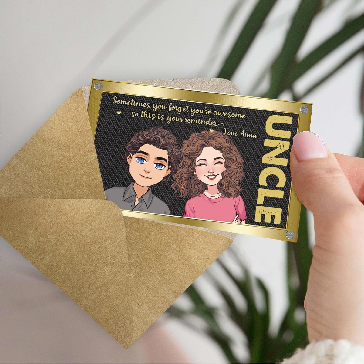 Sometimes You Forget You're Awesom - Gift for dad, grandpa, uncle - Personalized Wallet Insert Card