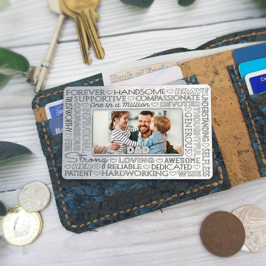 Father Forever - Personalized Father Wallet Insert Card
