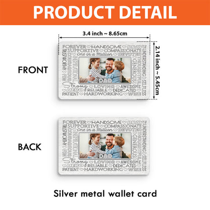 Father Forever - Personalized Father Wallet Insert Card