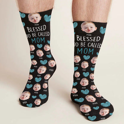 Blessed To Be Called Mom - Personalized Mother Socks