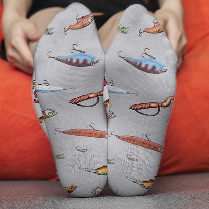 I Like Fishing And Maybe 3 People - Personalized Fishing Socks