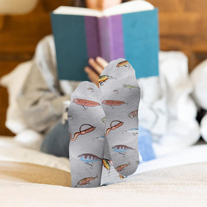 I Like Fishing And Maybe 3 People - Personalized Fishing Socks