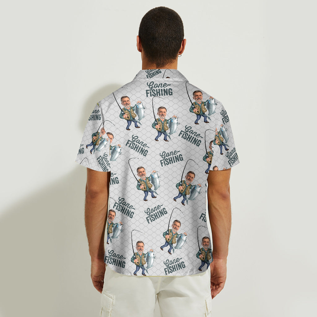 Gone Fishing - Personalized Fishing Hawaiian Shirt