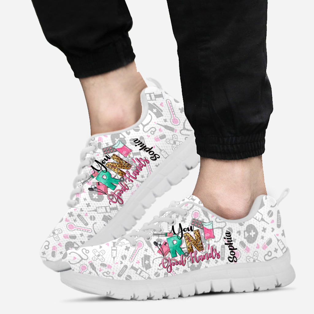 You RN Good Hands - Personalized Nurse Sneakers