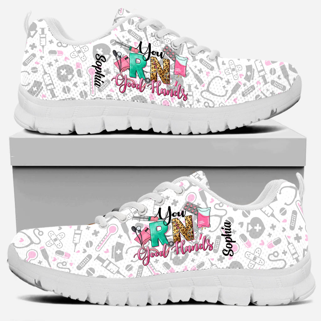 You RN Good Hands - Personalized Nurse Sneakers